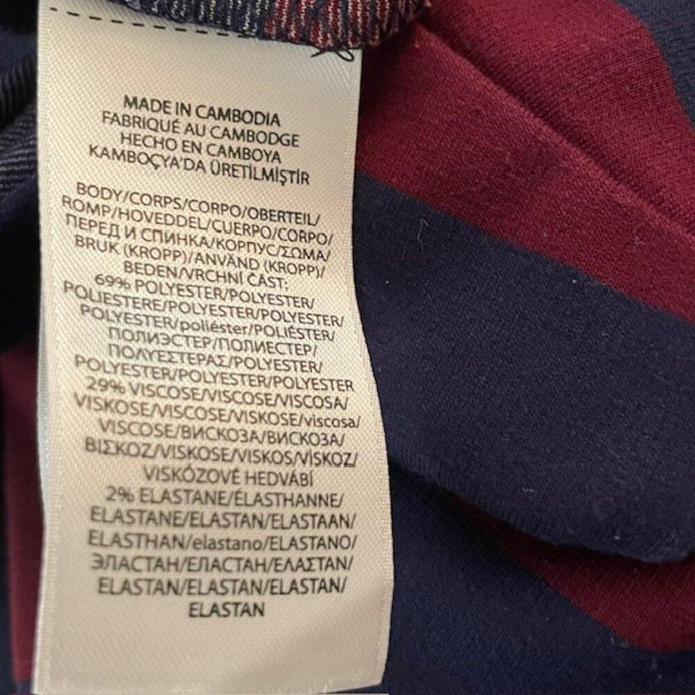 Polo Ralph Lauren Rugby Stripe Comfort Knit Pleated Skirt Dress Girls Large - Picture 5 of 6